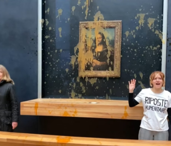 Fransada ekofəallar "Mona Liza" tablosuna şorba töküblər